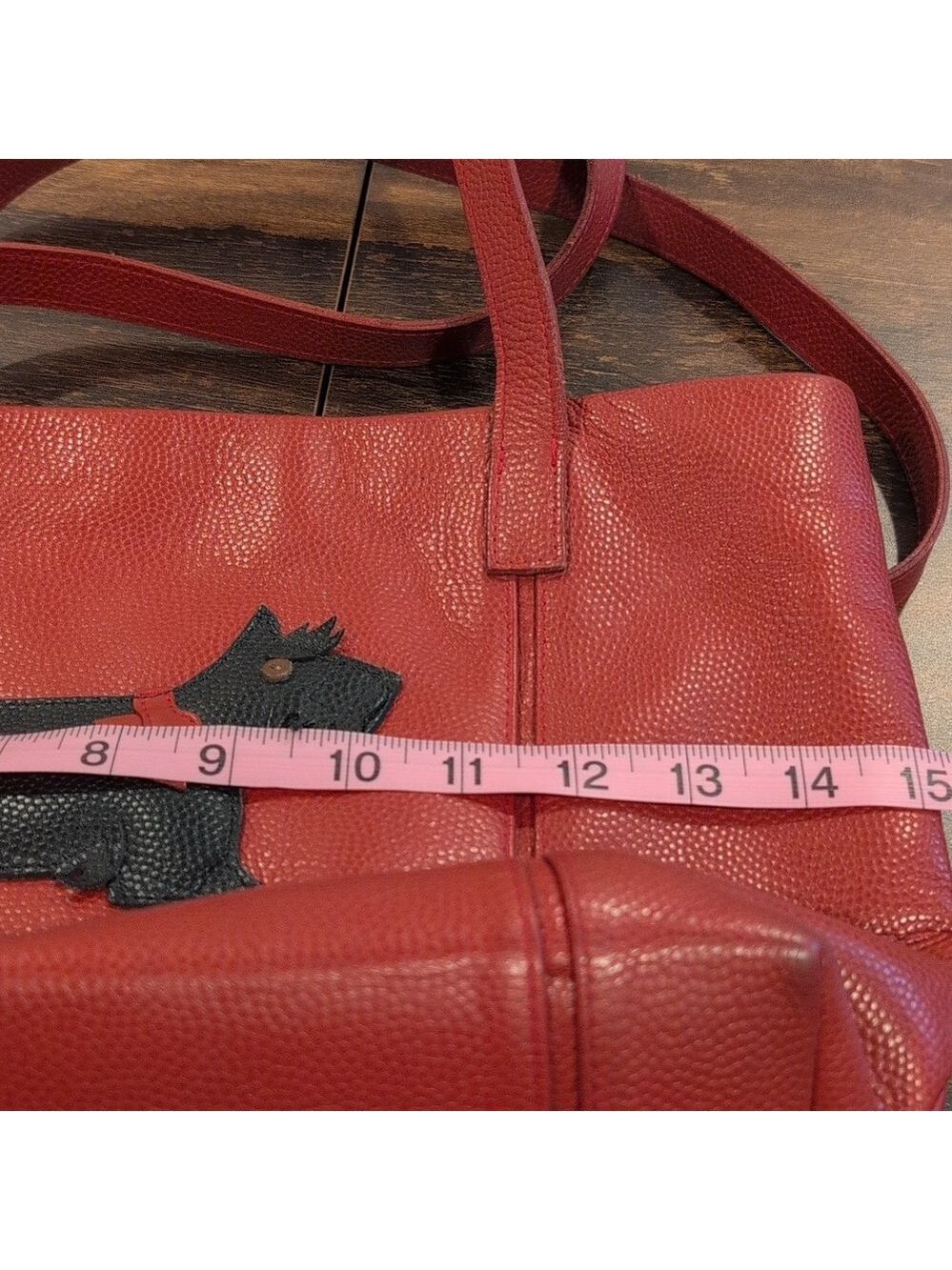 JP Ourse & CIE Red Dog Design Tote Made in Bolivia - Picture 7 of 8
